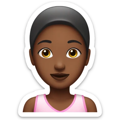 pink spa girl sticker