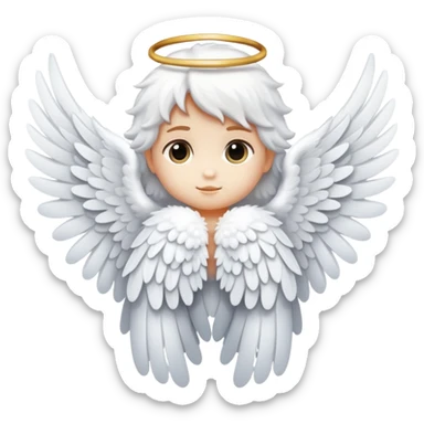 Cute angel wings sticker
