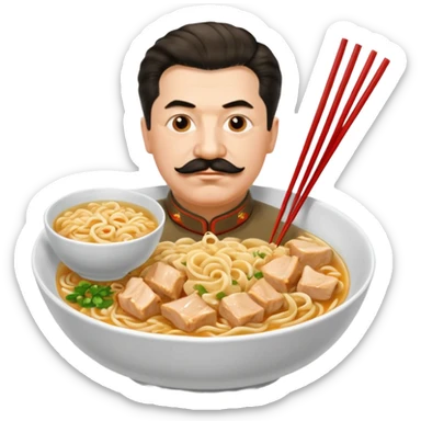 Stalin ăn mì gà sticker