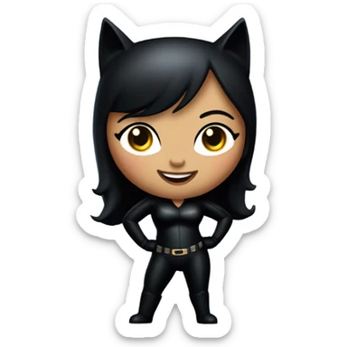 Fat Catwoman sticker