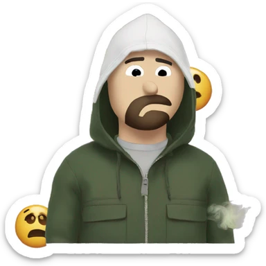 Kenny from South Park smoking a rolled cbd blunt sticker