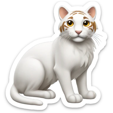 Un chat roux tigré assis  sticker