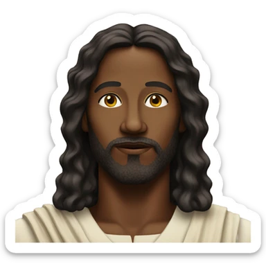 Black jesus sticker