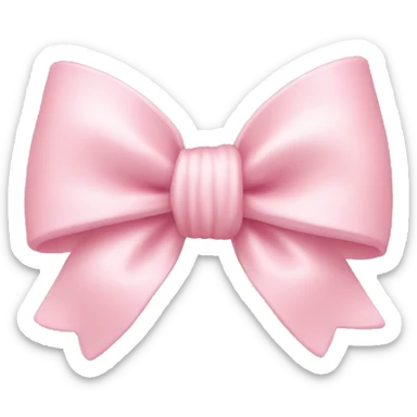 pastel pink cute bow sticker