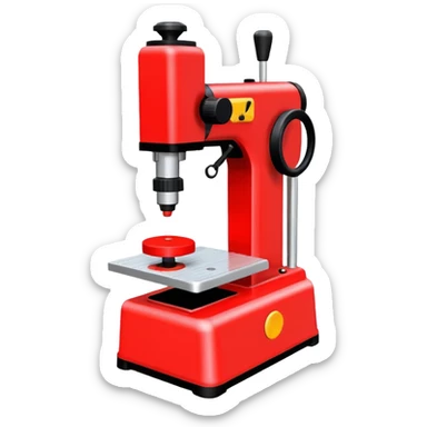 a red dot peen marking machine sticker