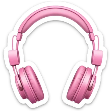 headphones with pink bows sticker