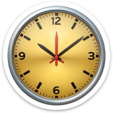 Clock it emoji  sticker
