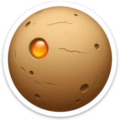 sand planet sphere sticker