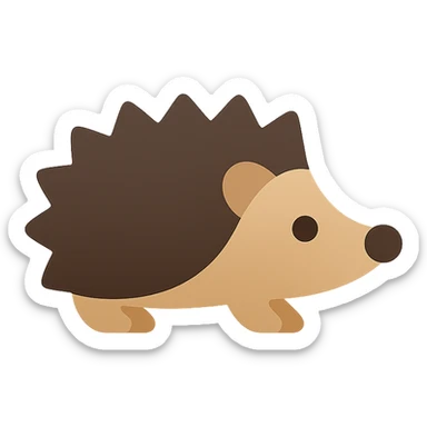 Hedgehog sticker