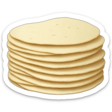 Small Stack of flour tortillas sticker