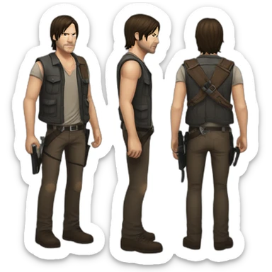 daryl-dixon-walking-dead sticker