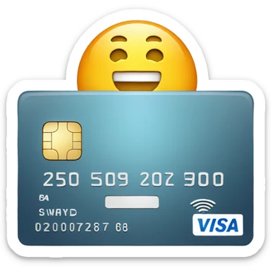 credit card sticker