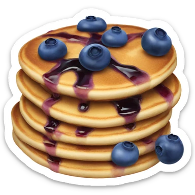 Blueberry pancakes  sticker