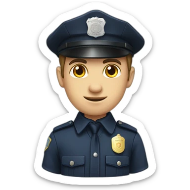 Policier sticker
