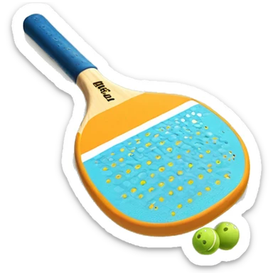 a pickleball paddle sticker