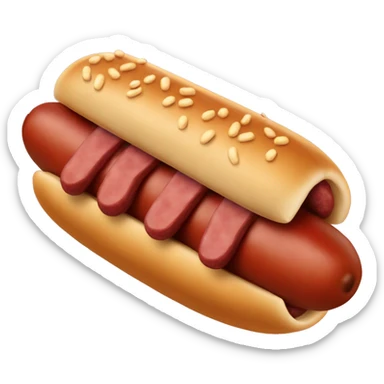 Perro salchicha disfrazado de hotdog sticker
