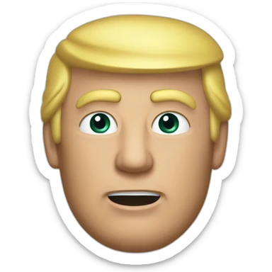 Trump saying « make golf great again » sticker