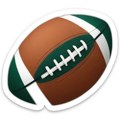 Ballon de rugby sticker