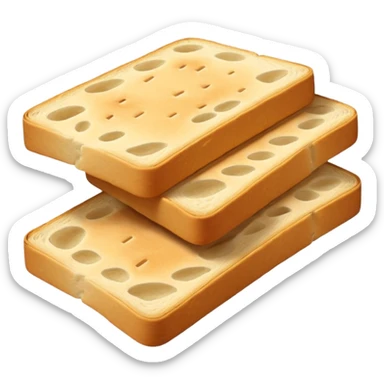 Sliced bread crackers sticker