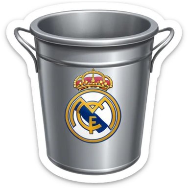 Real Madrid poubelle sticker
