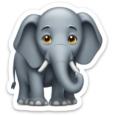 Elefante triste sticker