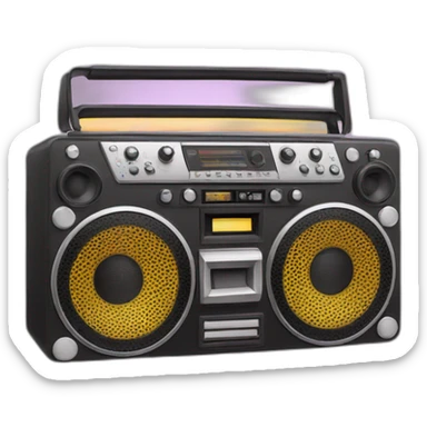 Boombox sticker