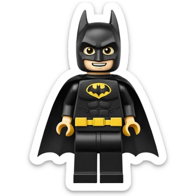 A Lego batman emoji sticker