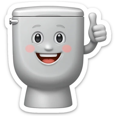 thumbs up skibidi toilet sticker