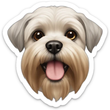 Bichon Golden Schnauzer Yorky Pug viejo sticker