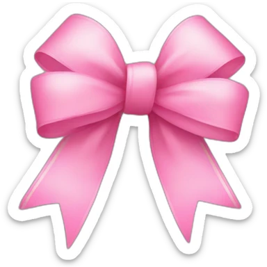 cute pink bow sticker