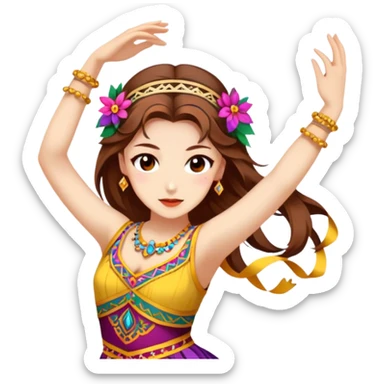 Traditional Dancer sticker