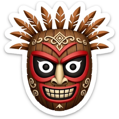 Crash bandicoot Aku aku mask sticker