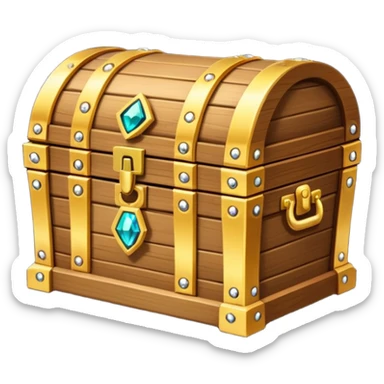 Shining Treasure Chest sticker