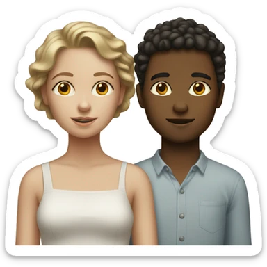 two white sisters and one brother  sticker