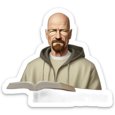 Walter White Is a pastor in a church sticker