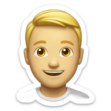 Smile platine sticker