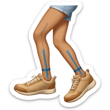 a shoe with a foot inside, stepping and showing a clear shoe print below. and leg with motion line







 sticker