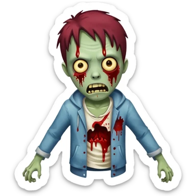 Sloppy zombie  sticker