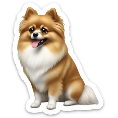 Lulu da Pomerania branco  sticker