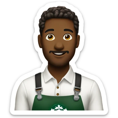starbucks barista sticker