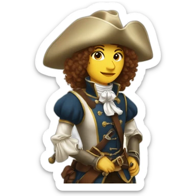 musketeer women sticker