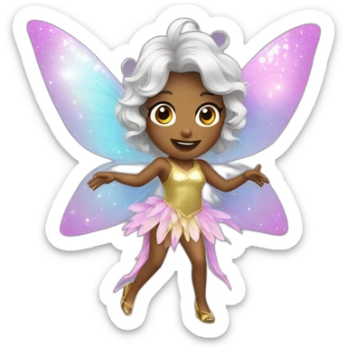 disco fairy sticker