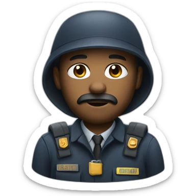 security man homeless sticker