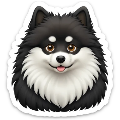 Spitz black sticker