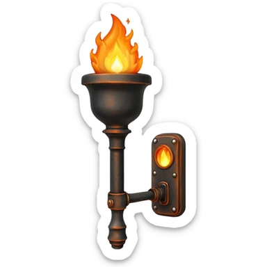 Wall Mounted Torch sticker