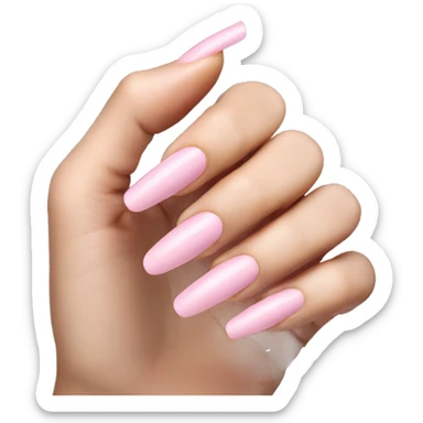 Light pink nails sticker