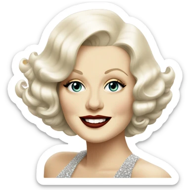 jean harlow sticker