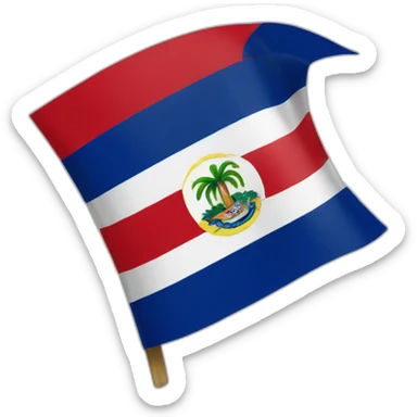 Plantain Dominican Republic flag sticker