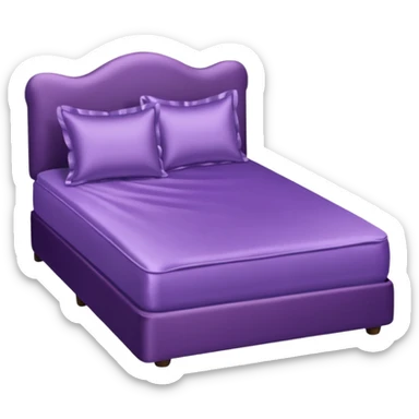 Purple’s bed sticker