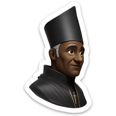 black bishop captured on a chessboard sticker